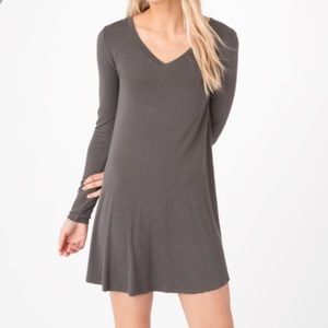 Nwt Z Supply charcoal dress with long sleeves